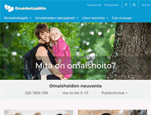 Tablet Screenshot of omaishoitajat.fi